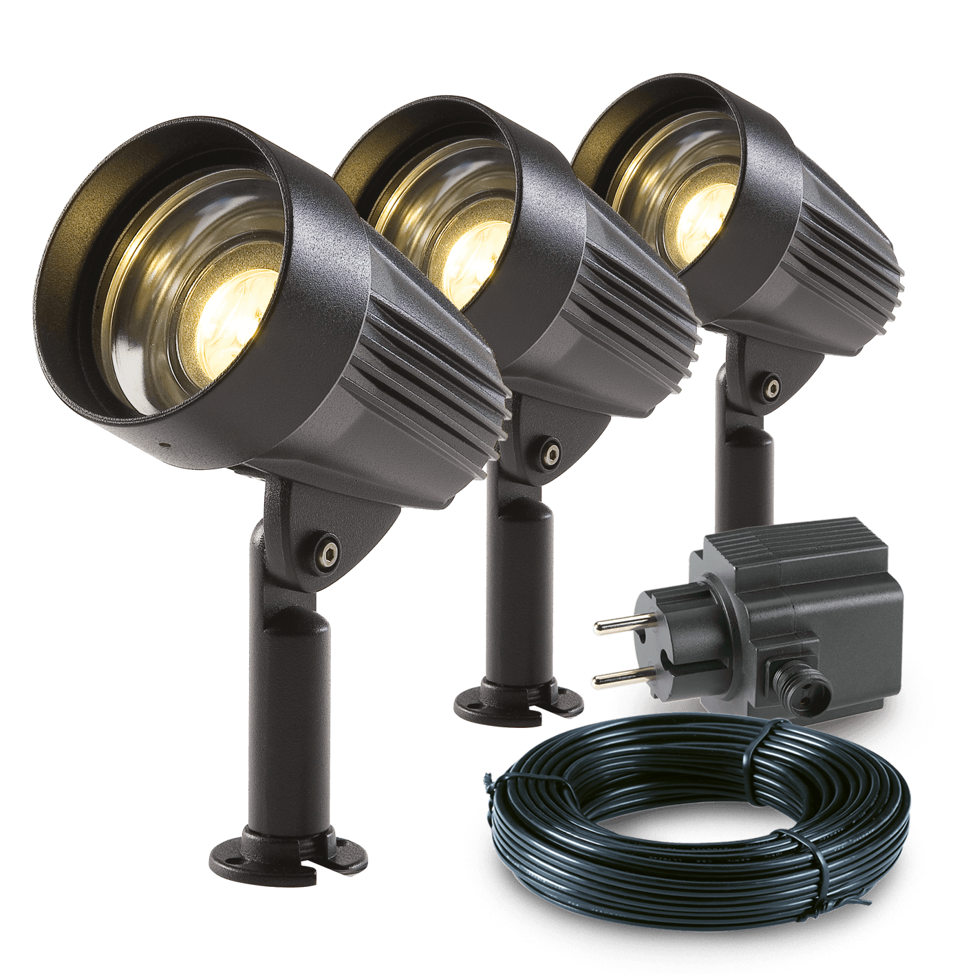 Afbeelding Garden Lights Tuinspot set Corvus LED 3 Stuks door Wohi.nl