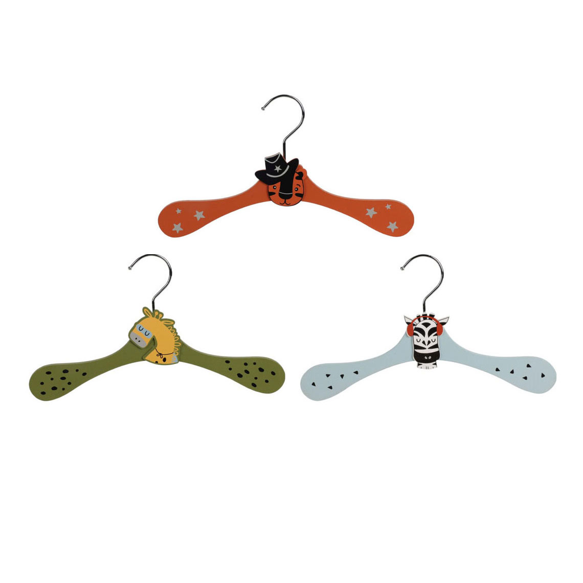 Kleerhanger Dier, Set van 3 - Wohi.nl