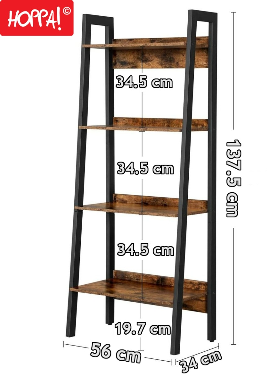 HOMCOM boekenkast dressoir keukenkast met 4 planken 2 schuiflades 1