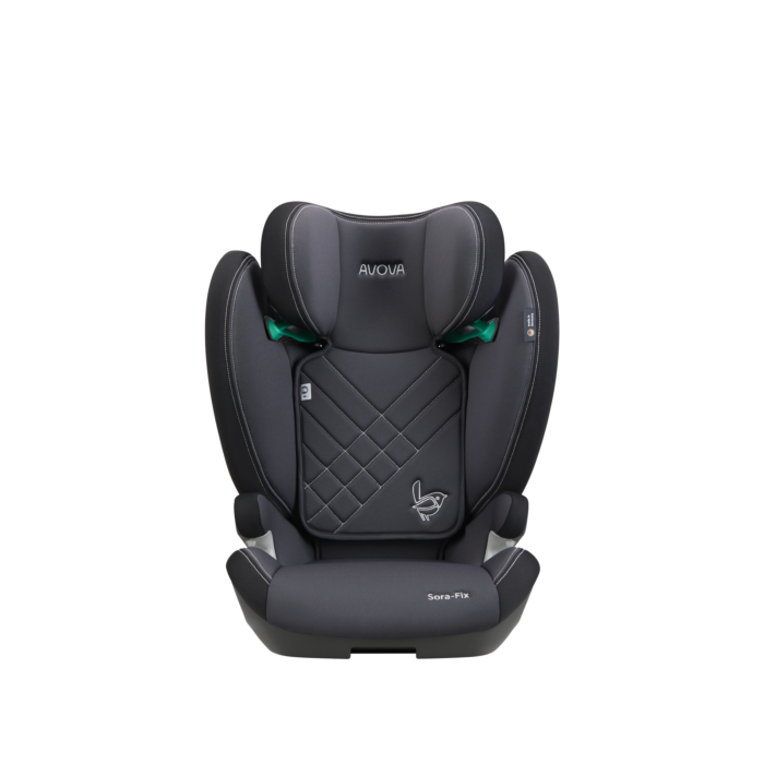 AVOVA Autostoel - Sora-Fix - Grey & Black - Babyhuys.com