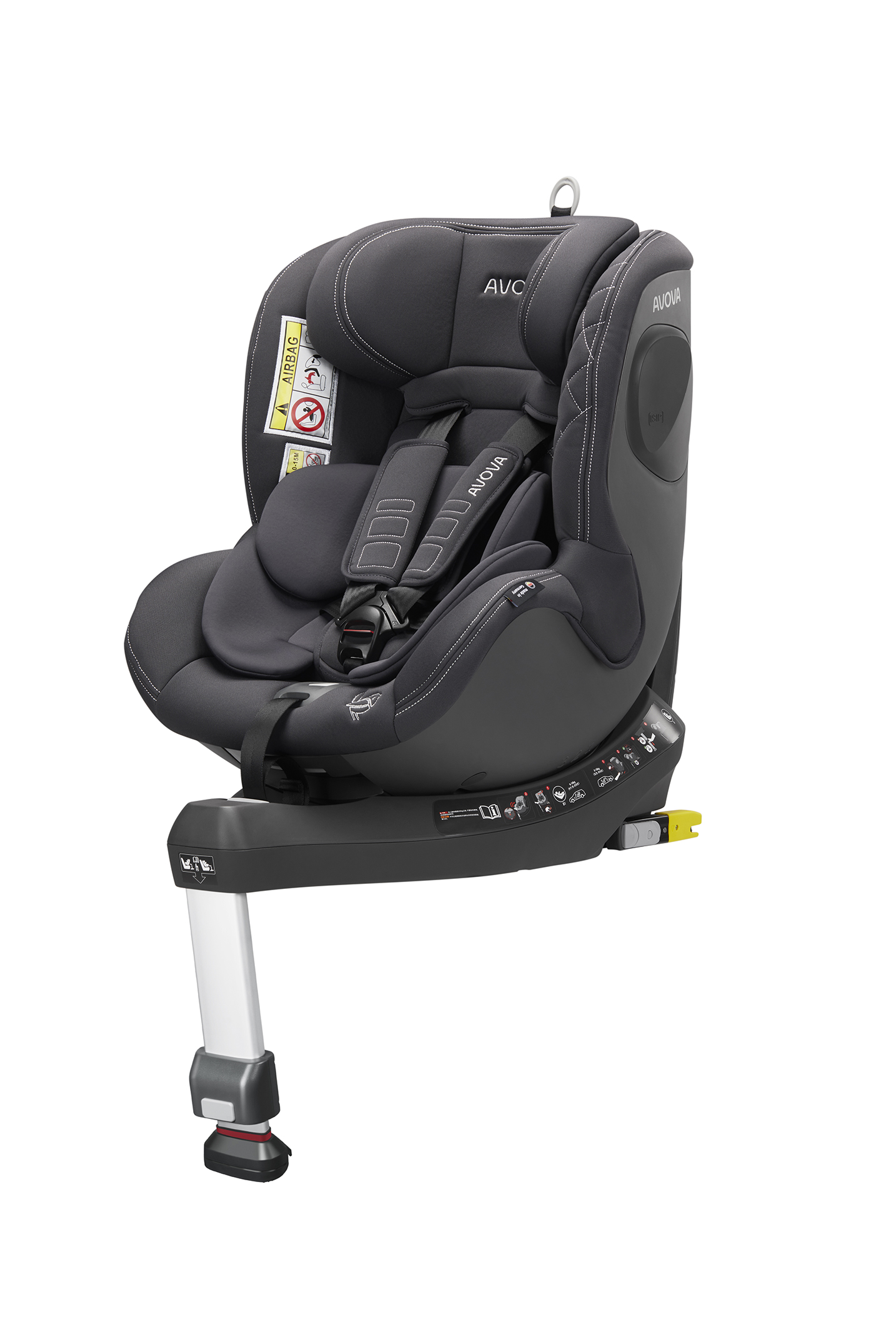 Avova Autostoel - Sperber-Fix 61 - Koala Grey - 4260621460195 - Babyhuys