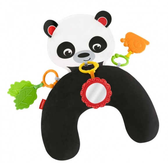 Fisher-Price Panda knuffel en speel buikkussen