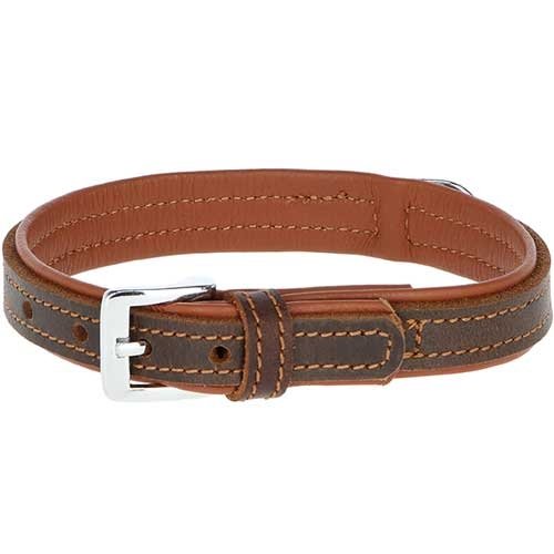 Afbeelding Halsband Vegas HQ Bruin door Wohi.nl