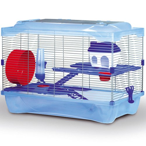 Afbeelding Hamsterkooi Kleo Blauw door Wohi.nl