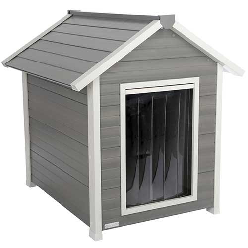 Afbeelding Kerbl Hondenhok Hendry ECO 88x98x101 cm grijs en wit door Wohi.nl