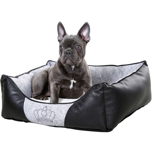 Afbeelding Kerbl Hondenmand Chiara 42x32 cm grijs en zwart 80360 door Wohi.nl