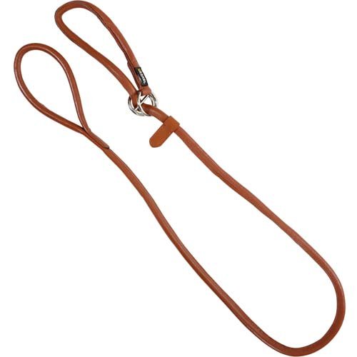 Kerbl Slip hondenriem Roma 1,7 m leer bruin 81100