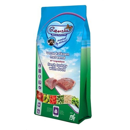 Afbeelding Renske Super Premium Adult Verse Kalkoen & Eend hond 12 kg door Wohi.nl