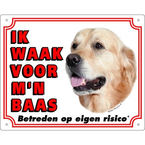 Waakbord Golden Retriever