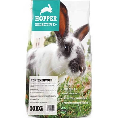 Afbeelding 10 kg Hopper selective plus konijnenvoer door Wohi.nl