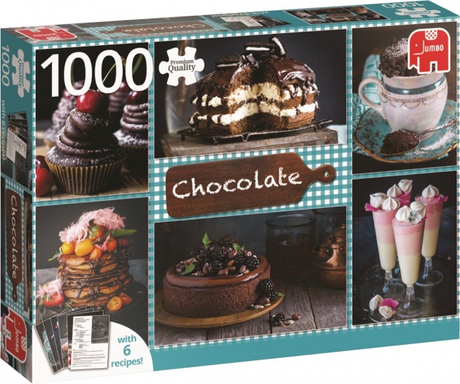 Jumbo legpuzzel Chocolade met zes recepten 1000 stukjes