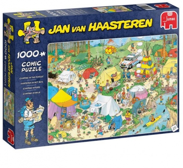 Jumbo legpuzzel jan van Haasteren kamperen in het bos 1000 stukjes