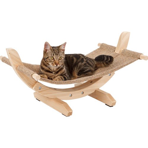 Afbeelding Kattenhangmat Siesta Bruin door Wohi.nl