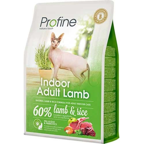 Afbeelding Profine Indoor Adult Lamb 300g / 2kg / 10kg 300 g Kattenvoer door Wohi.nl