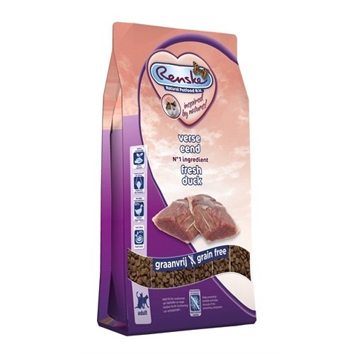 Afbeelding Renske Kat Super Premium Adult Verse Eend 6 kg door Wohi.nl