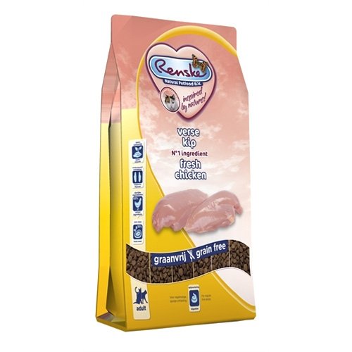 Afbeelding Renske Kat Super Premium Adult Verse Kip 6 kg door Wohi.nl