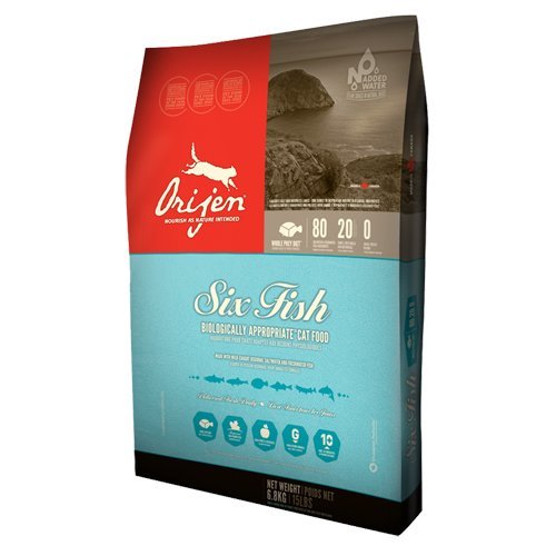 Orijen 6 Fish kat 5,4 kilo