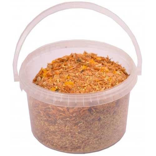 Kippenmuesli met garnaaltjes