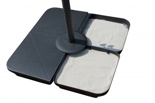 Leco vulbakken voor Parasol-kruisvoet 83x83 cm