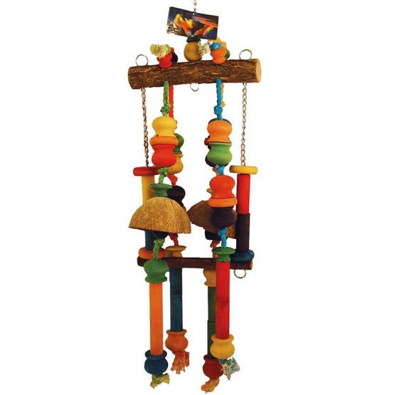 Afbeelding Hm Vogelspeelgoed Coco Giant Multi-Color - Vogelspeelgoed - 26x20x84 cm door Wohi.nl