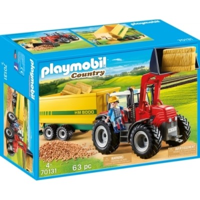 Afbeelding Playmobil 70131 Grote Tractor Met Aanhangwagen (4370131) door Wohi.nl