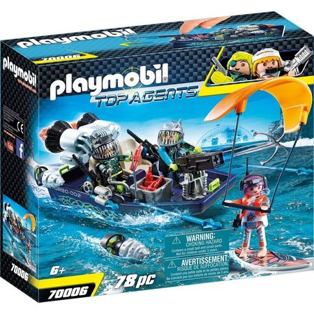 Afbeelding Playmobil 70006 Team S.h.a.r.k. Harpoenboot (4370063) door Wohi.nl