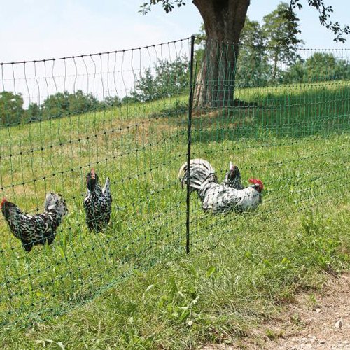 Pluimveenet 25m geleidend Dubbele pen groen