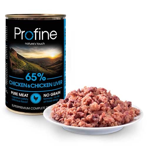 Afbeelding Profine Pure Meat Kip 6x400gr door Wohi.nl