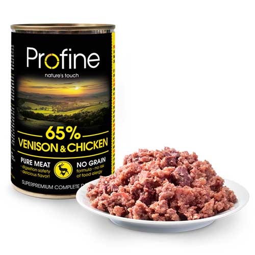 Afbeelding Profine Pure Meat Hert & Kip 6x400gr door Wohi.nl