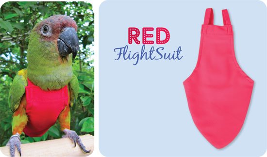 Afbeelding Flightsuit papegaaienluier Wide Plus Rood door Wohi.nl