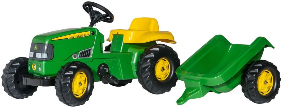 Traptractor Rollykid John Deere Met Aanhanger