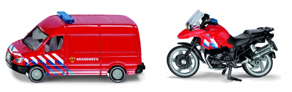 Siku Nederlands brandweerbusje en brandweermotor (1656003)